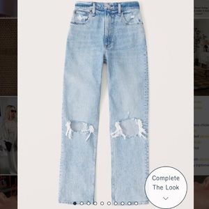 Abercrombie 90’s relaxed Jean High Rise & Curve Love